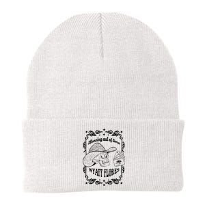 Skull Running Out Of Time Wyatt Flores Knit Cap Winter Beanie