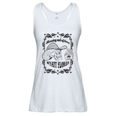 Skull Running Out Of Time Wyatt Flores Ladies Essential Flowy Tank