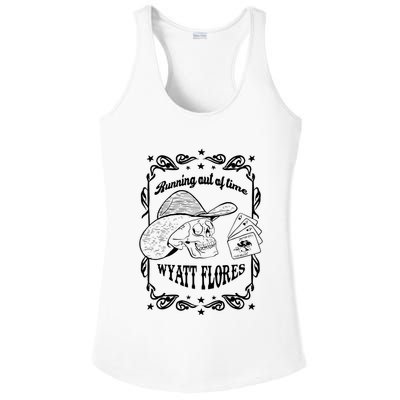 Skull Running Out Of Time Wyatt Flores Ladies PosiCharge Competitor Racerback Tank