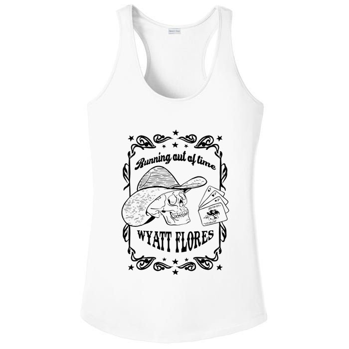 Skull Running Out Of Time Wyatt Flores Ladies PosiCharge Competitor Racerback Tank
