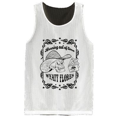 Skull Running Out Of Time Wyatt Flores Mesh Reversible Basketball Jersey Tank