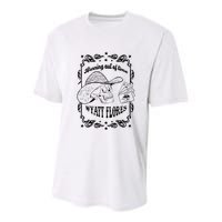 Skull Running Out Of Time Wyatt Flores Youth Performance Sprint T-Shirt