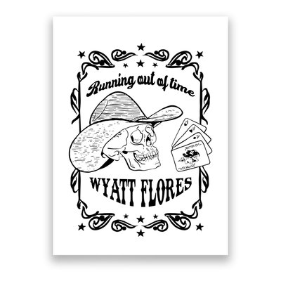 Skull Running Out Of Time Wyatt Flores Poster