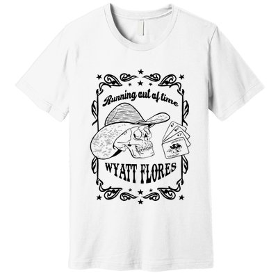 Skull Running Out Of Time Wyatt Flores Premium T-Shirt