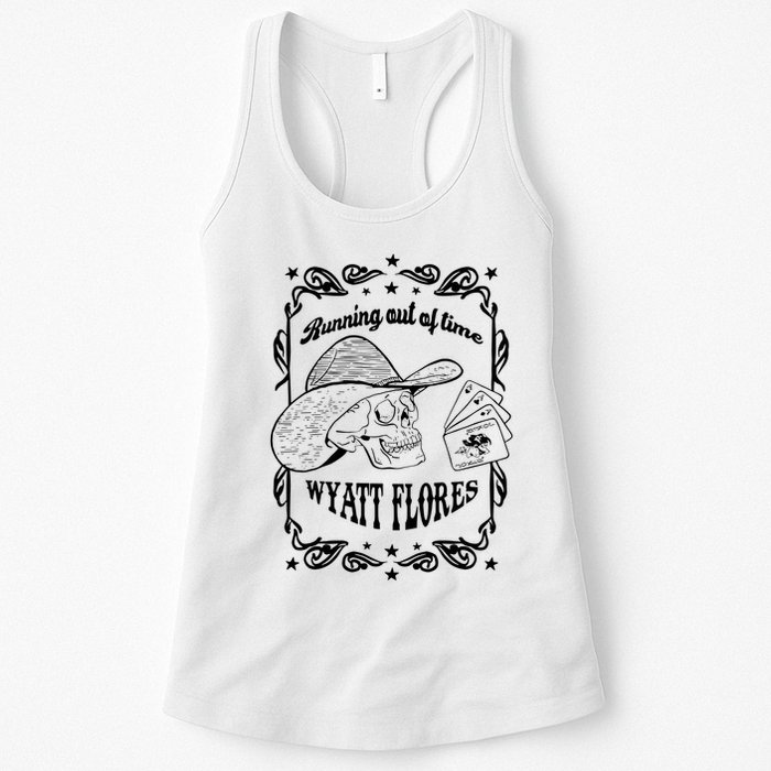 Skull Running Out Of Time Wyatt Flores Womens Tank Top