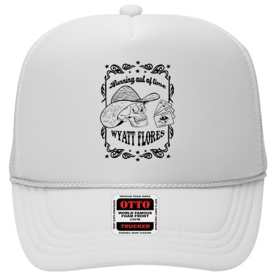 Skull Running Out Of Time Wyatt Flores Trucker Hat