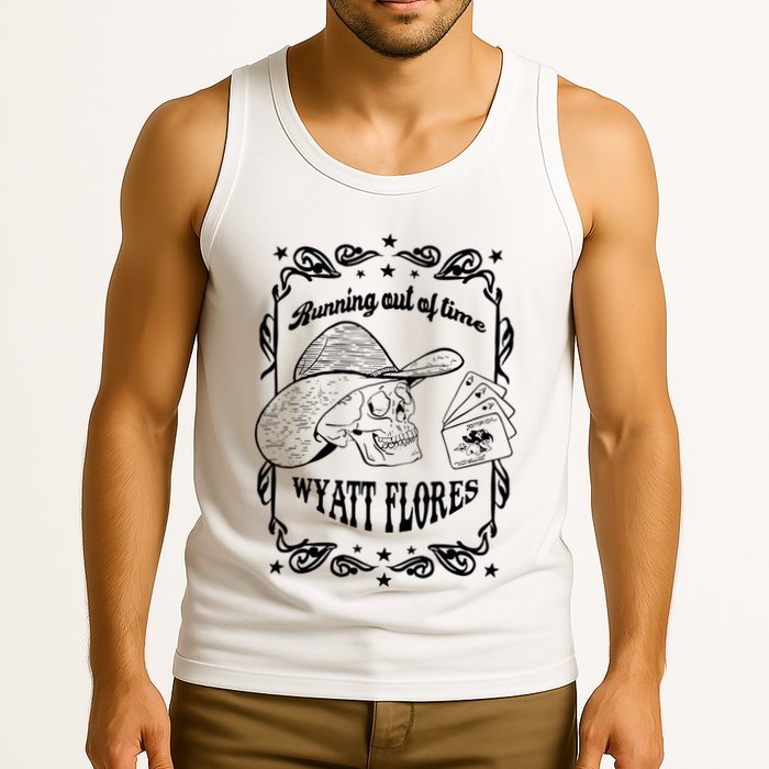 Skull Running Out Of Time Wyatt Flores Tank Top