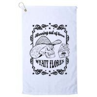 Skull Running Out Of Time Wyatt Flores Golf Towel