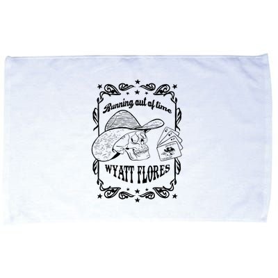 Skull Running Out Of Time Wyatt Flores Microfiber Hand Towel