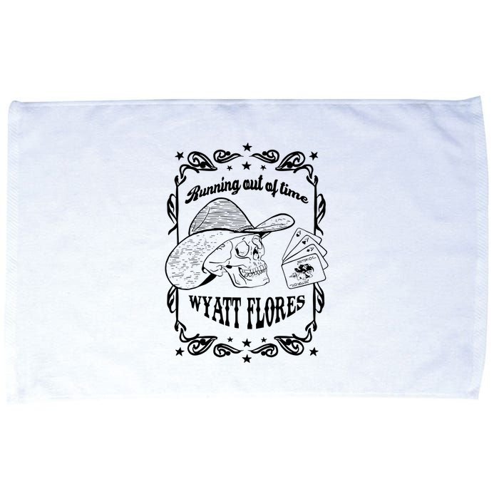 Skull Running Out Of Time Wyatt Flores Microfiber Hand Towel