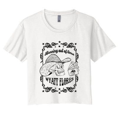 Skull Running Out Of Time Wyatt Flores Crop Top