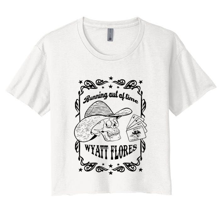 Skull Running Out Of Time Wyatt Flores Crop Top