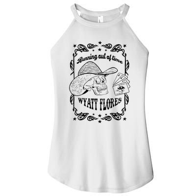 Skull Running Out Of Time Wyatt Flores Women's Perfect Tri Rocker Tank
