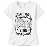 Skull Running Out Of Time Wyatt Flores Womens T-Shirt