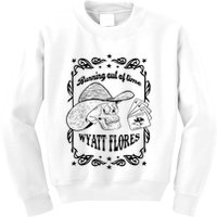 Skull Running Out Of Time Wyatt Flores Kids Sweatshirt