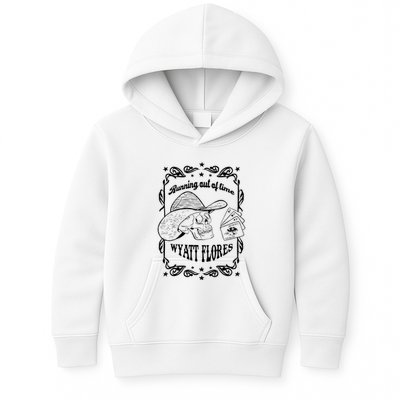 Skull Running Out Of Time Wyatt Flores Kids Hoodie