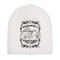Skull Running Out Of Time Wyatt Flores Short Acrylic Beanie