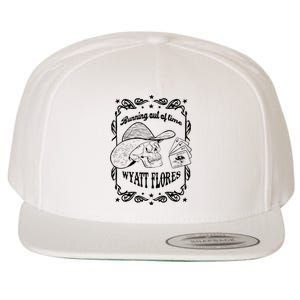 Skull Running Out Of Time Wyatt Flores Wool Snapback Cap