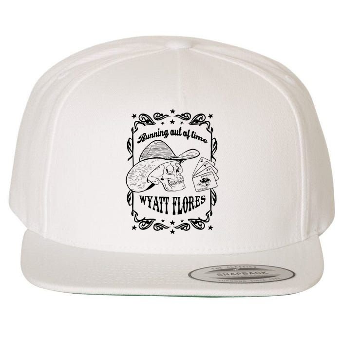 Skull Running Out Of Time Wyatt Flores Wool Snapback Cap