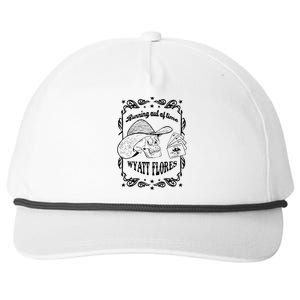 Skull Running Out Of Time Wyatt Flores Snapback Five-Panel Rope Hat