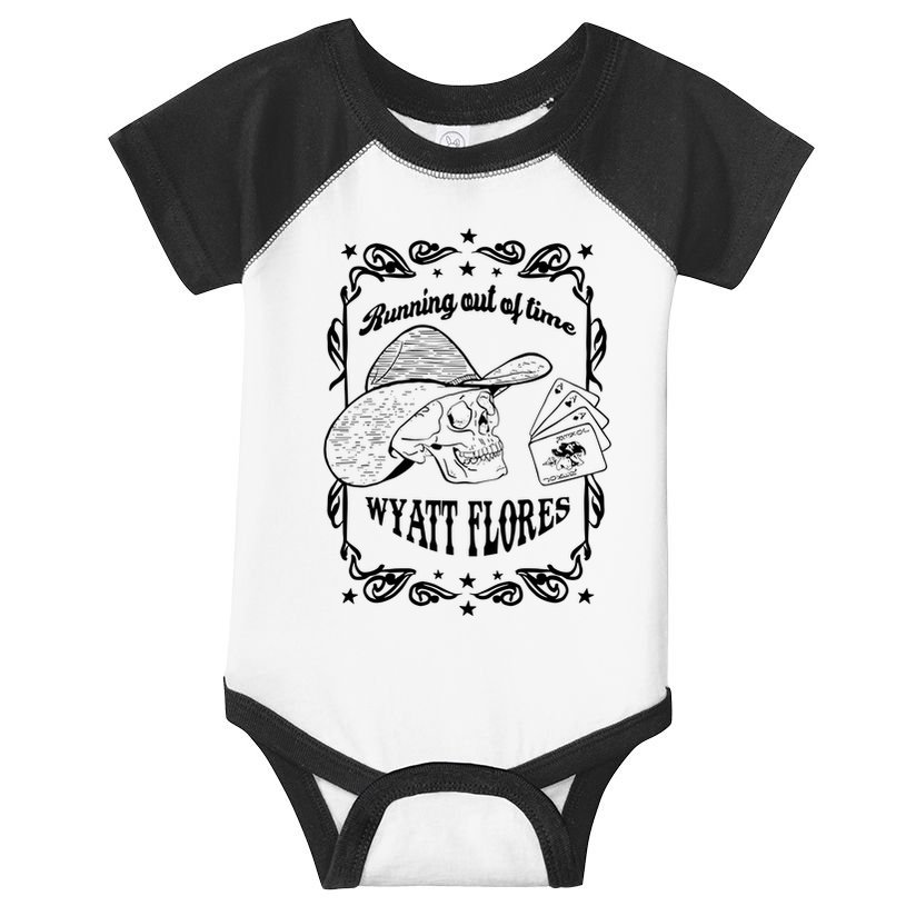 Skull Running Out Of Time Wyatt Flores Infant Baby Jersey Bodysuit