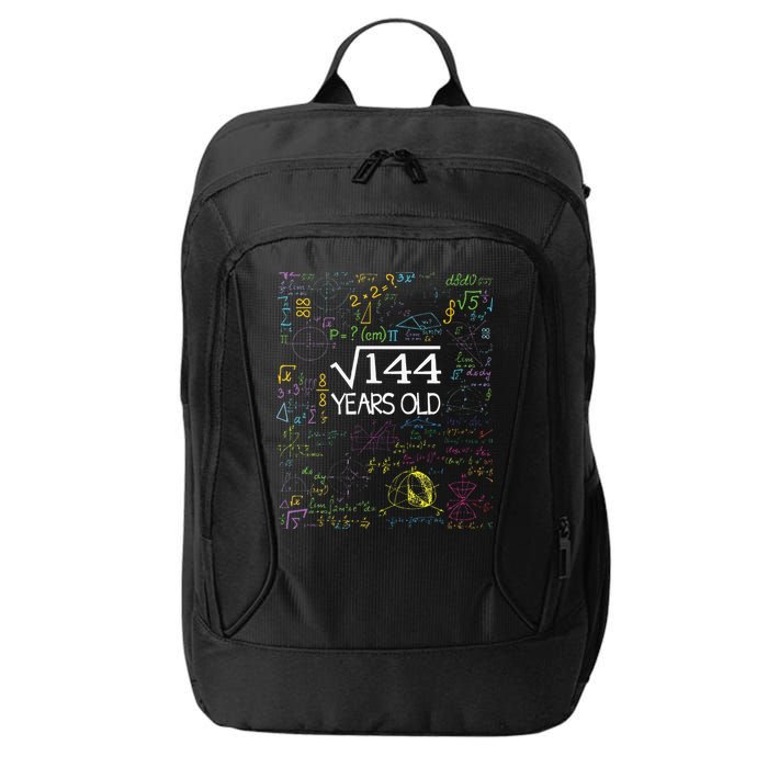 Square Root Of 144 12th Birthday Funny 12 Year Old Nerd Math City Backpack