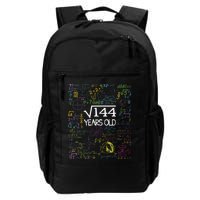 Square Root Of 144 12th Birthday Funny 12 Year Old Nerd Math Backpack