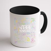 Square Root Of 144 12th Birthday Funny 12 Year Old Nerd Math Mug