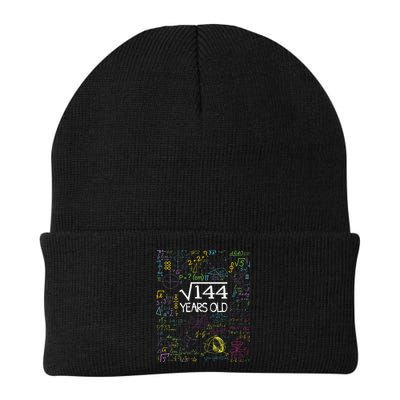 Square Root Of 144 12th Birthday Funny 12 Year Old Nerd Math Beanie