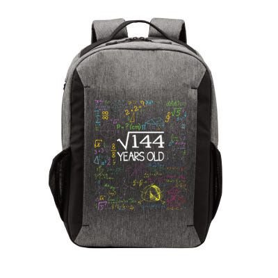 Square Root Of 144 12th Birthday Funny 12 Year Old Nerd Math Vector Backpack