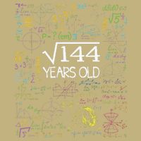 Square Root Of 144 12th Birthday Funny 12 Year Old Nerd Math Performance Shirt