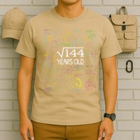 Square Root Of 144 12th Birthday Funny 12 Year Old Nerd Math T-Shirt