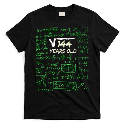 Square Root Of 144 12th Birthday 12 Years Old Gift T-Shirt