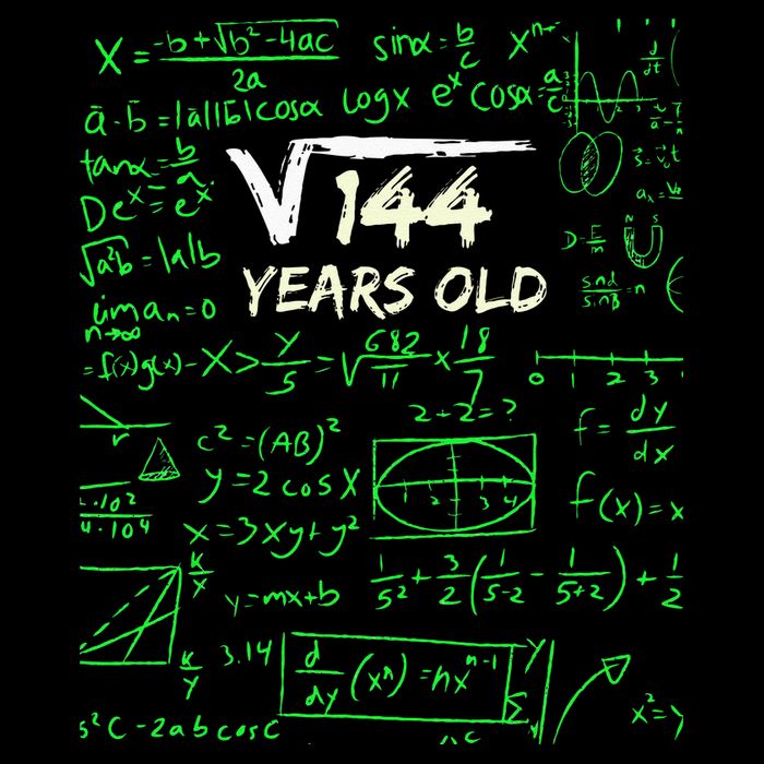 Square Root Of 144 12th Birthday 12 Years Old Gift Womens Tank Top