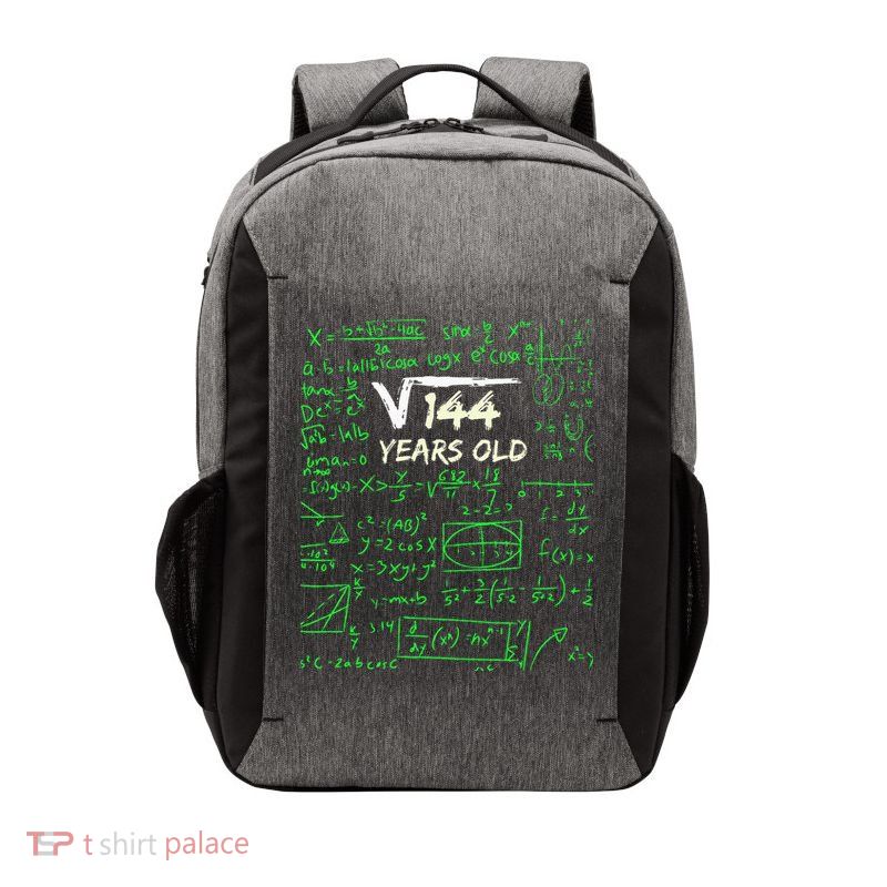 Square Root Of 144 12th Birthday 12 Years Old Gift Vector Backpack