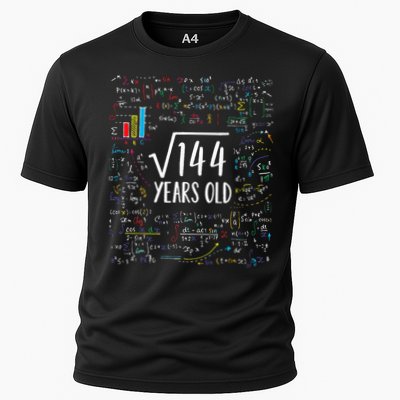Square Root Of 144 12th Birthday 12 Year Old Gifts Math Bday Performance Shirt