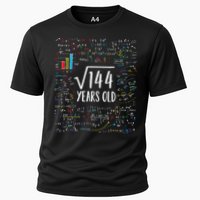 Square Root Of 144 12th Birthday 12 Year Old Gifts Math Bday Cooling Performance Crew T-Shirt