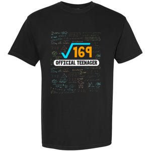 Square Root Of 169 13 Years Old Teenager Birthday Garment-Dyed Heavyweight T-Shirt