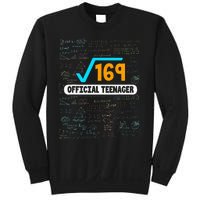 Square Root Of 169 13 Years Old Teenager Birthday Sweatshirt