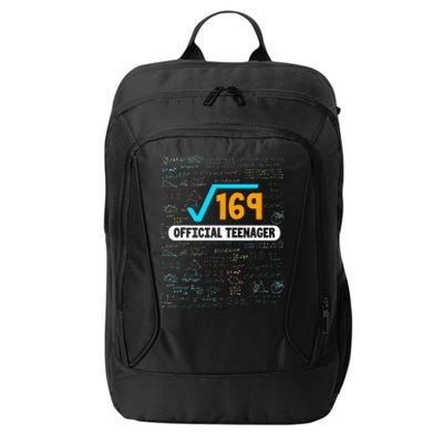 Square Root Of 169 13 Years Old Teenager Birthday City Backpack