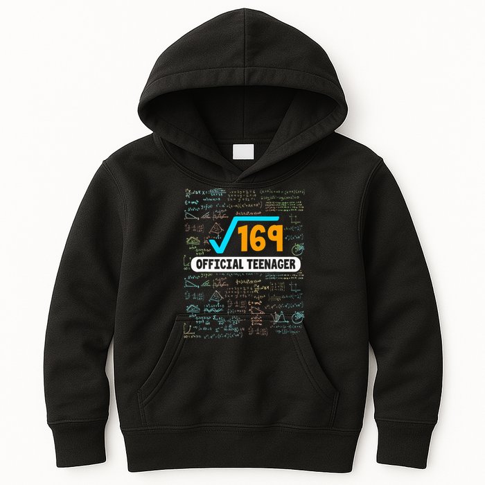 Square Root Of 169 13 Years Old Teenager Birthday Kids Hoodie