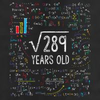 Square Root Of 289 17th Birthday 17 Year Old Gifts Math Bday Cool Comfort Performance Bucket Hat