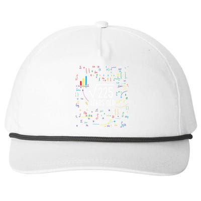 Square Root Of 225 15th Birthday Gift 15 Year Old Gifts Math Bday Gift Snapback Five-Panel Rope Hat