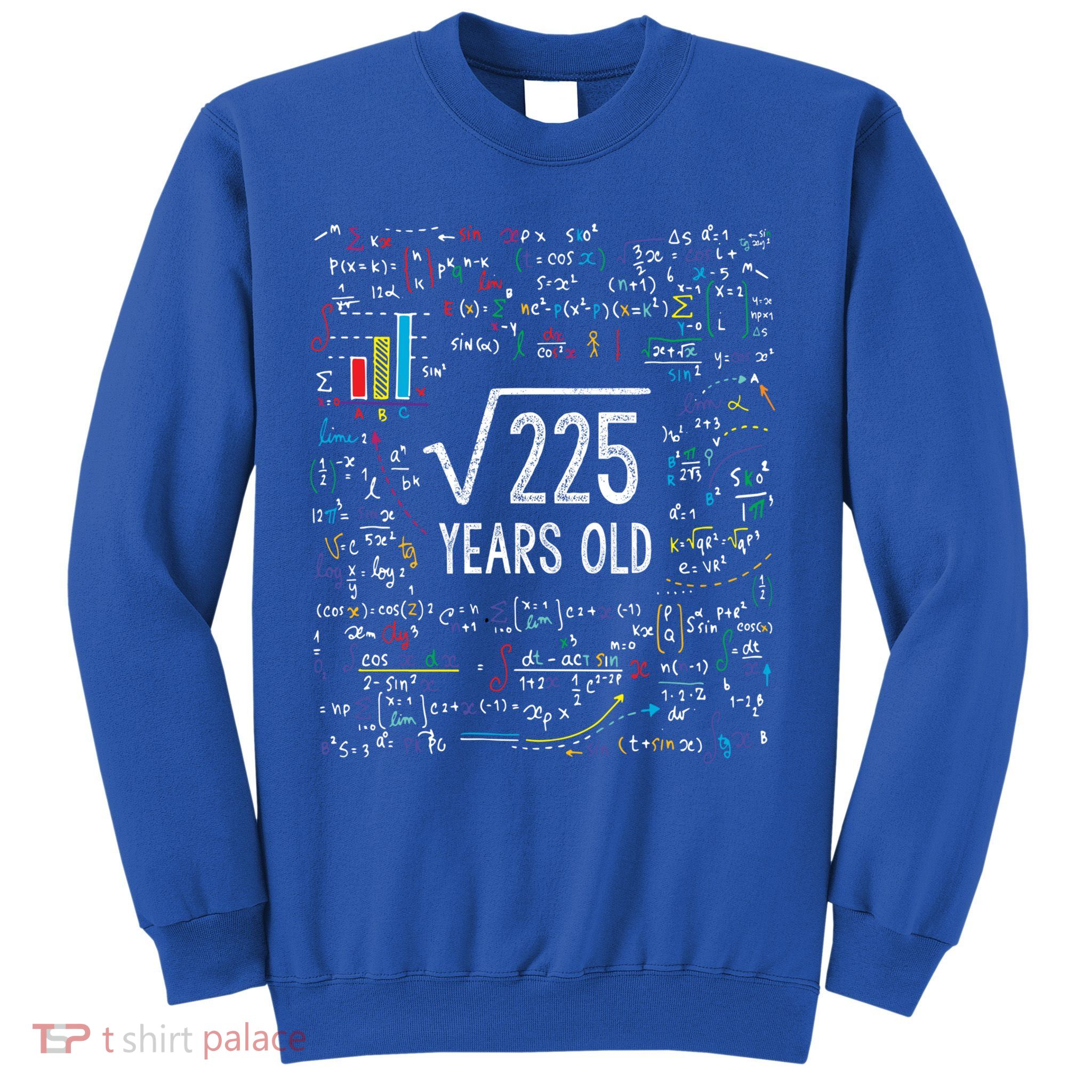 Square Root Of 225 15th Birthday Gift 15 Year Old Gifts Math Bday Gift Sweatshirt