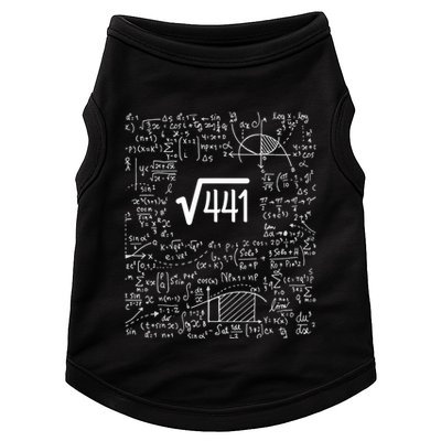 Square Root Of 441 Birthday Gift 21 Year Old Math Doggie Tank