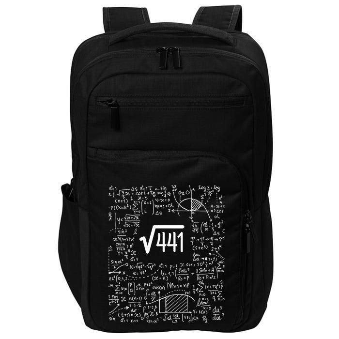 Square Root Of 441 Birthday Gift 21 Year Old Math Impact Tech Backpack