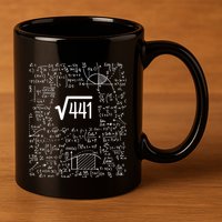 Square Root Of 441 Birthday Gift 21 Year Old Math 11oz C Handle Ceramic Mug