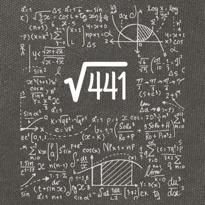 Square Root Of 441 Birthday Gift 21 Year Old Math Cotton Canvas Backpack