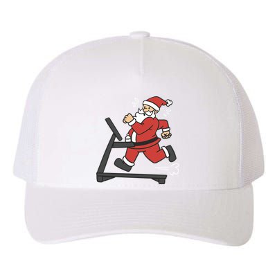 Santa Running On Treadmill Funny Fitness Yupoong Adult 5-Panel Trucker Hat