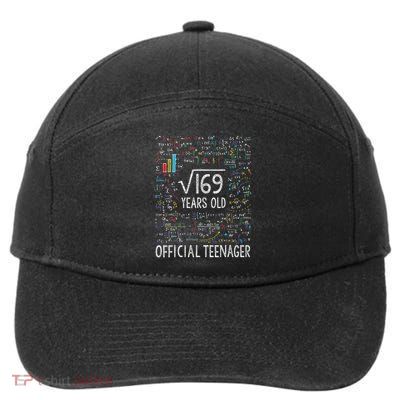 Square Root Of 169 13 Years Old  7-Panel Snapback Hat